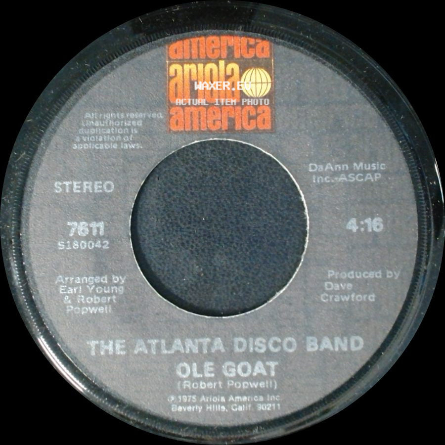 The Atlanta Disco Band - Ole Goat / Bad Luck side A