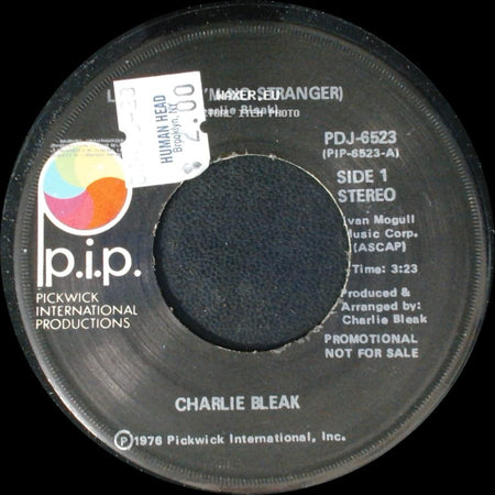 Charlie Bleak - Lonely (I'm No Stranger) / Let Me In (I'm No Stranger) side A