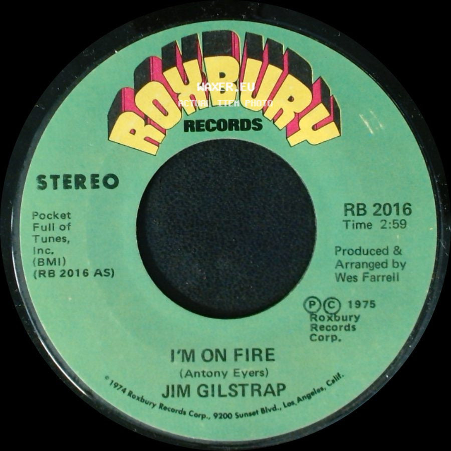 Jim Gilstrap - I'm On Fire / I'm On Fire, Pt. Ii side A