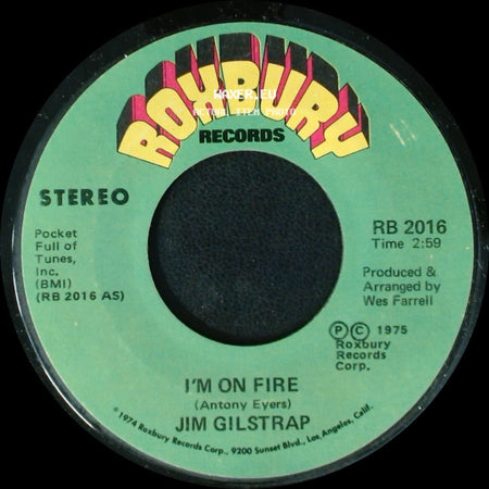 Jim Gilstrap - I'm On Fire / I'm On Fire, Pt. Ii side A