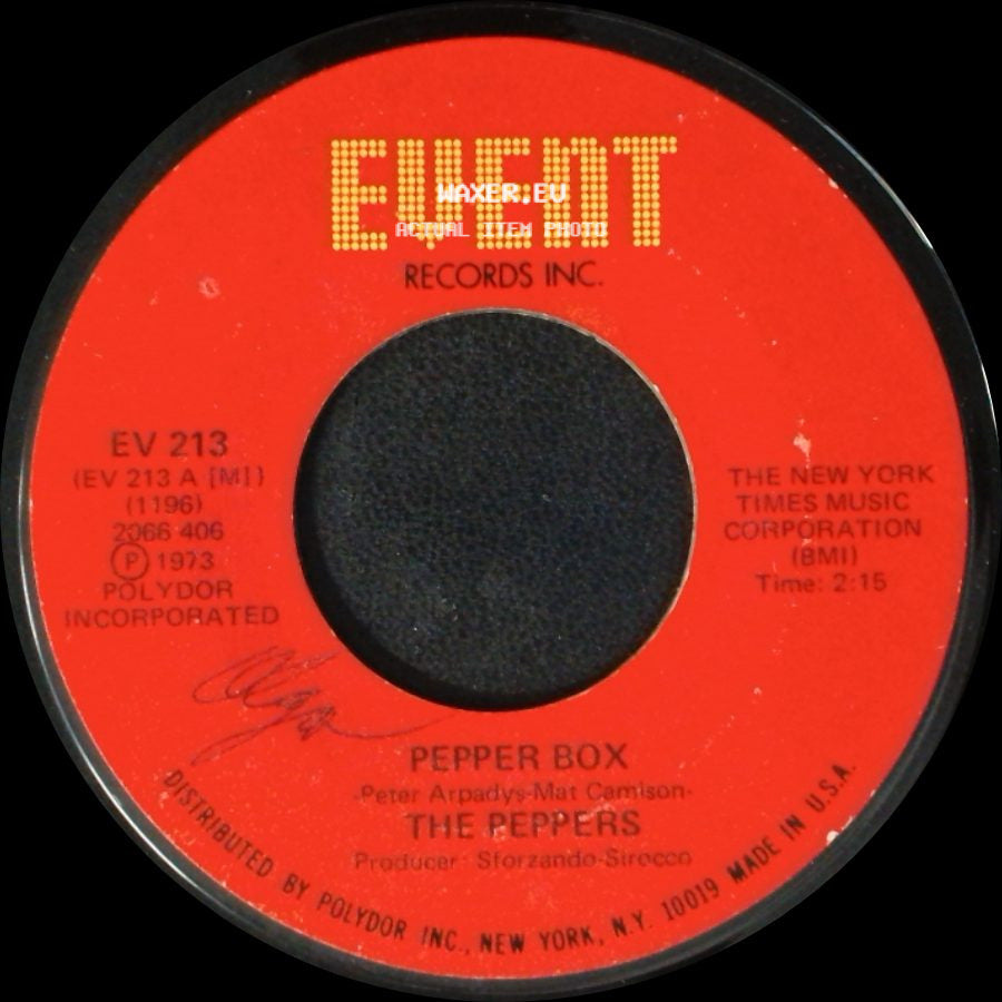 The Peppers - Pepper Box / Pinch Of Salt side A