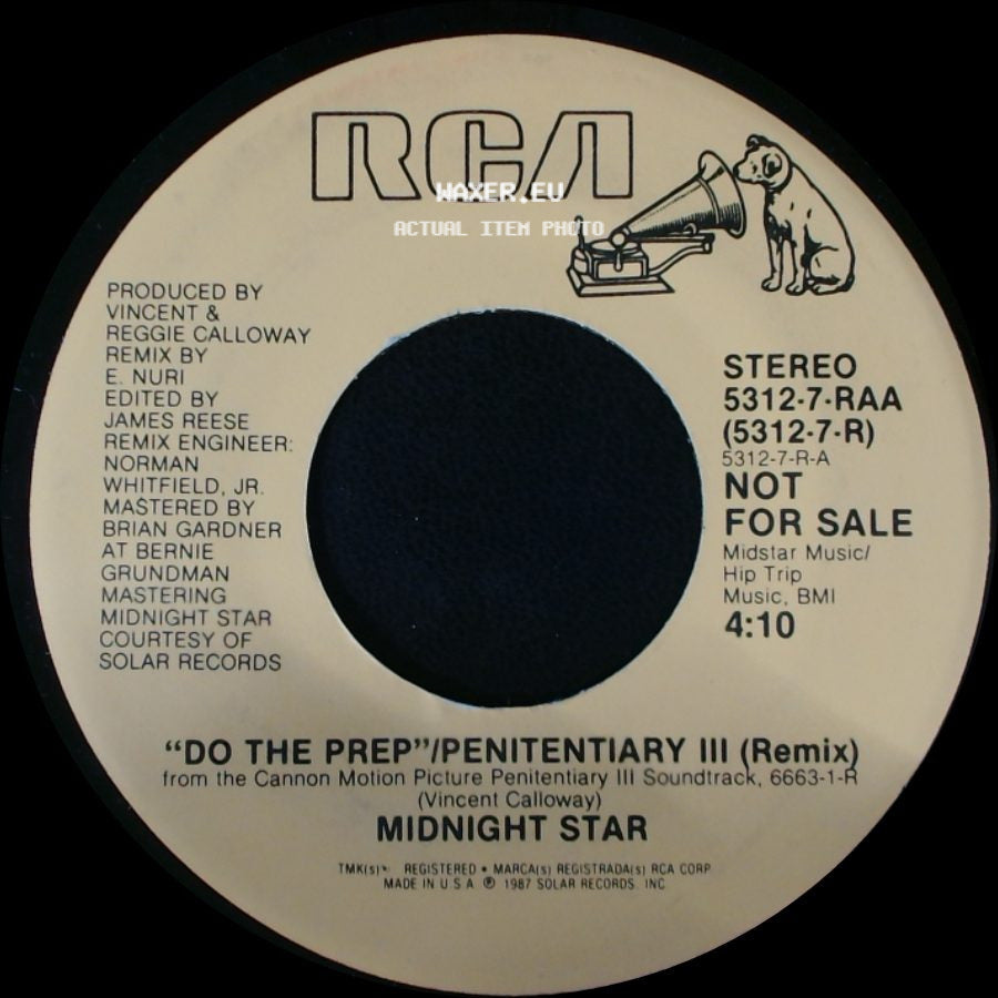 Midnight Star - Do The Prep"/Penitentiary Iii (Remix) / "Do The Prep"/Penitentiary Iii (Remix) side B