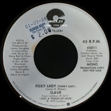 Slave - Foxy Lady (Funky Lady) / Foxy Lady (Funky Lady) side B