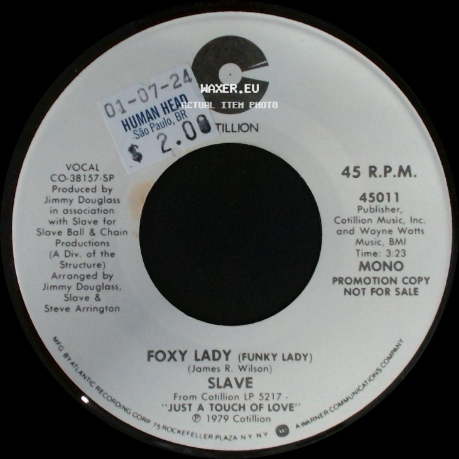 Slave - Foxy Lady (Funky Lady) / Foxy Lady (Funky Lady) side B