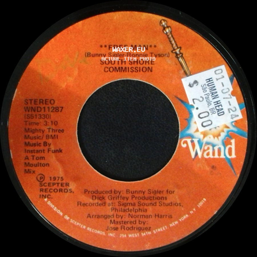 South Shore Commission - Free Man / Free Man **Disco Mix** side A