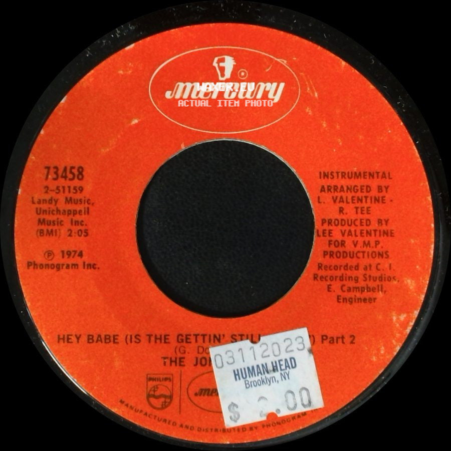 The Joda Tones / The Joneses - Hey Babe (Is The Gettin' Stupid) Part 2 / Hey Babe (Is The Gettin' Still Good?) Part 1 side A