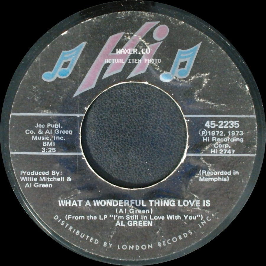 Al Green - What A Wonderful Thing Love Is / Call Me (Come Back Home) side A
