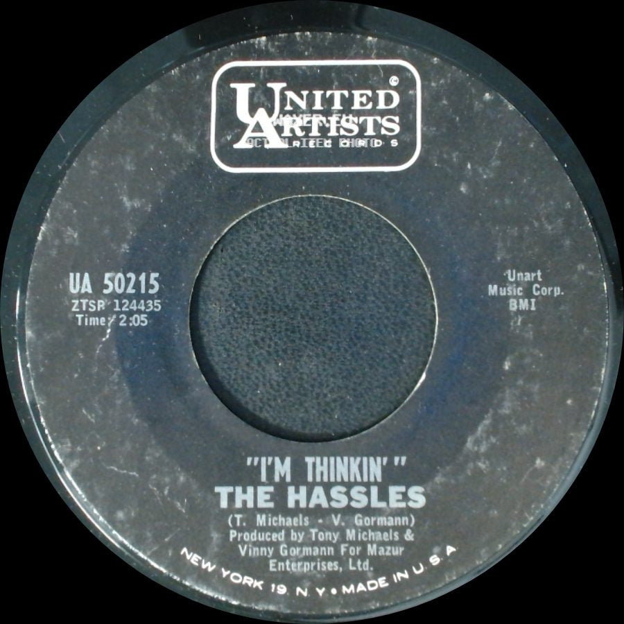The Hassles - You've Got Me Hummin' / "I'm Thinkin'" side B