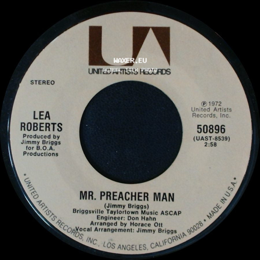 Lea Roberts - Hold Me, Thrill Me, Kiss Me / Mr. Preacher Man side B