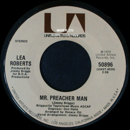 Lea Roberts - Hold Me, Thrill Me, Kiss Me / Mr. Preacher Man side B