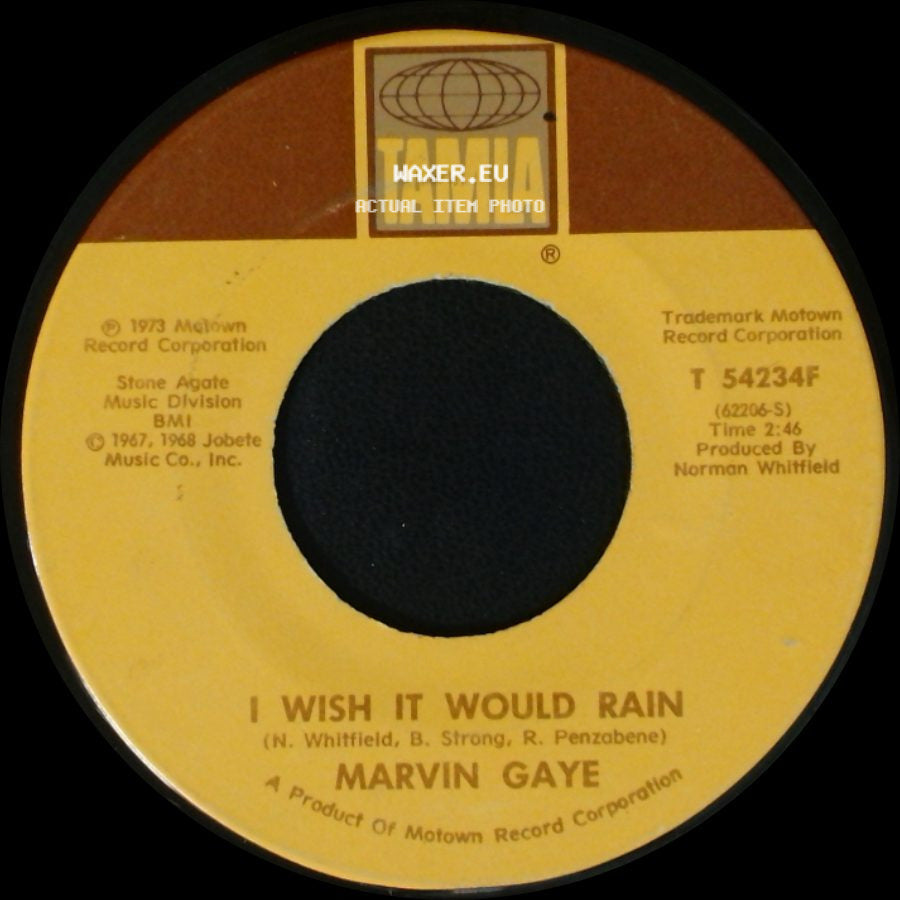 Marvin Gaye - Let's Get It On / I Wish It Would Rain side B