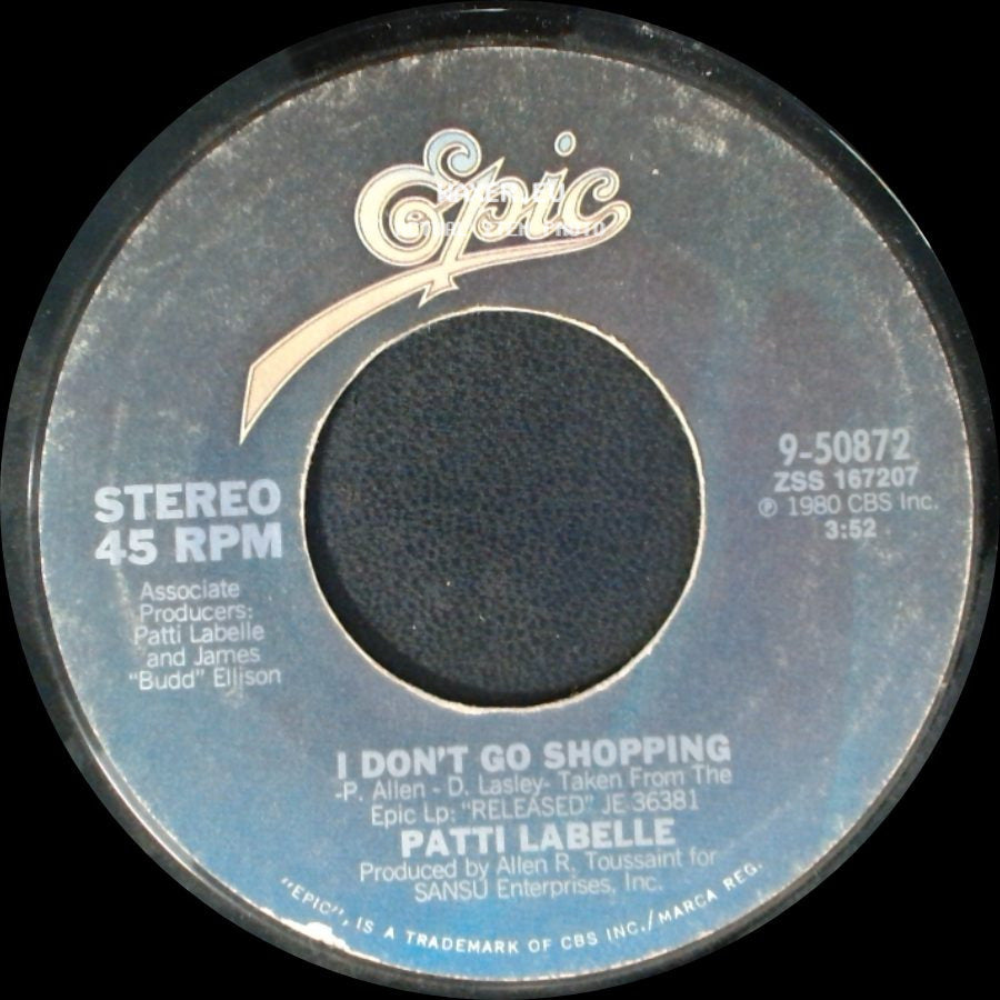 Patti Labelle - Come And Dance With Me / I Don't Go Shopping side B