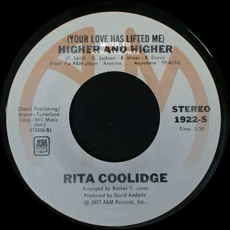 Rita Coolidge - Who's To Bless And Who's To Blame / (Your Love Has Lifted Me) Higher And Higher side B