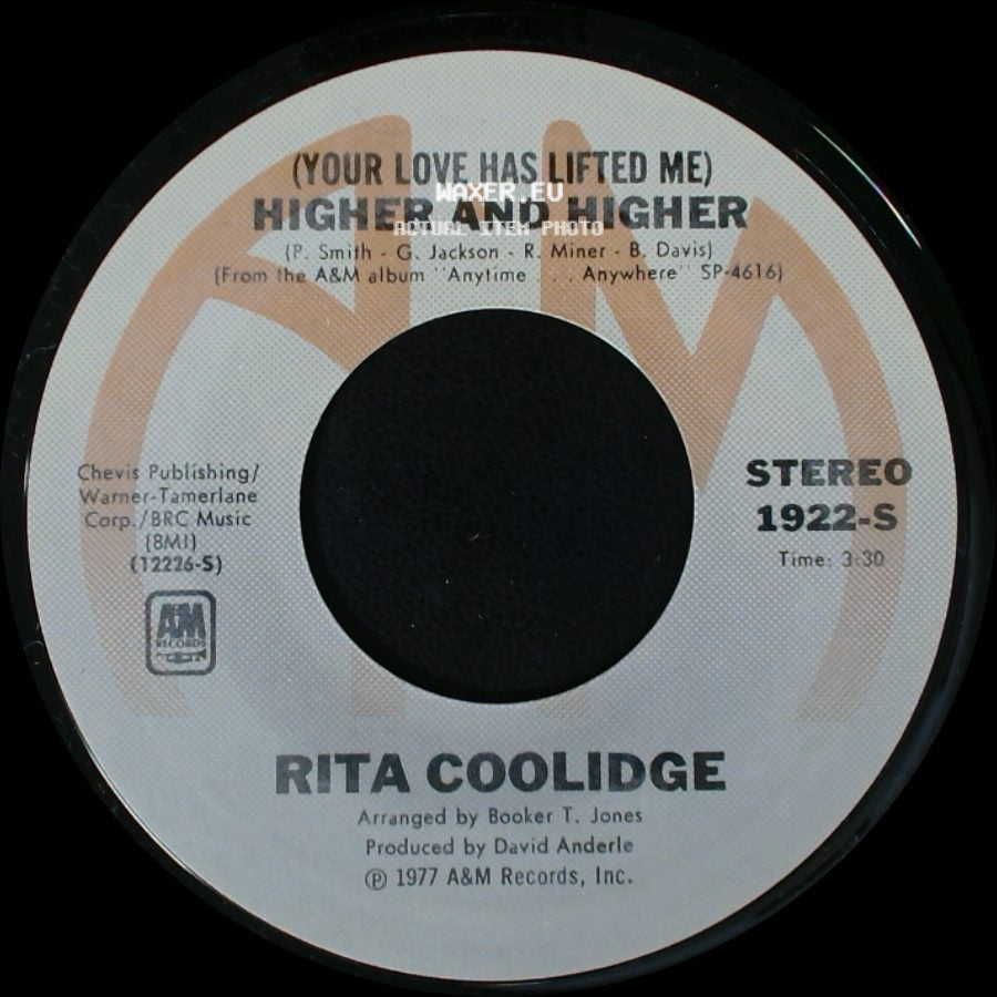 Rita Coolidge - Who's To Bless And Who's To Blame / (Your Love Has Lifted Me) Higher And Higher side B