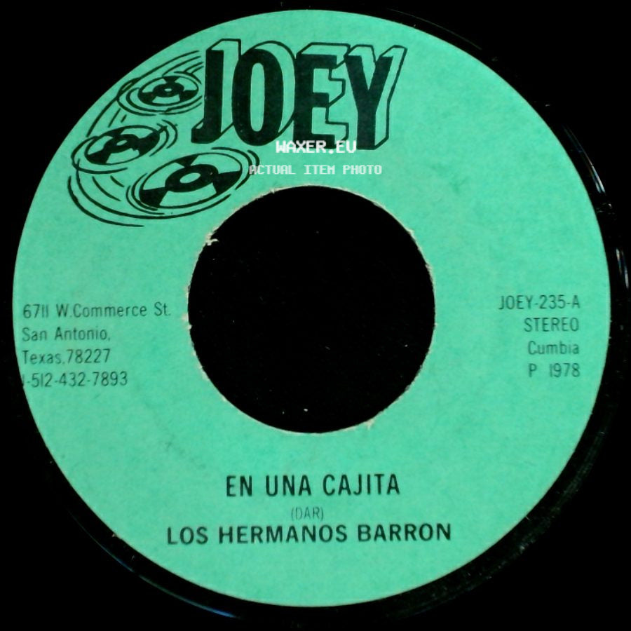 Los Hermanos Barron - En Una Cajita / Cumbia Que Te Vas De Ronda side A