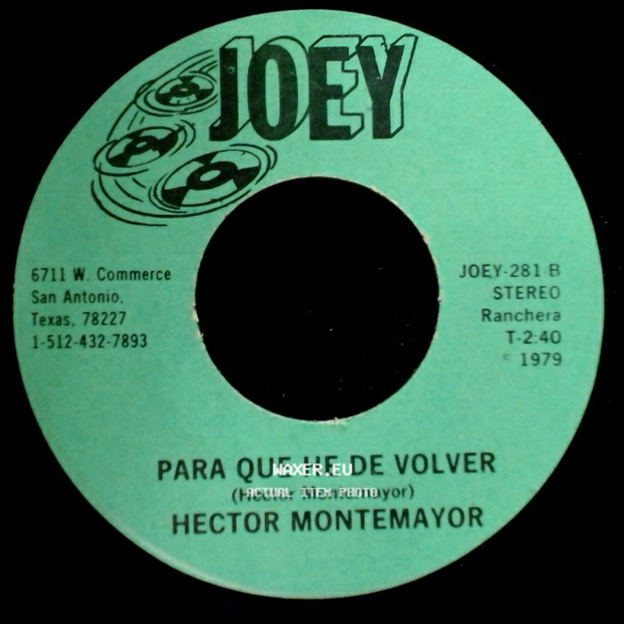 Hector Montemayor - El Juramento / Para Que He De Volver side B