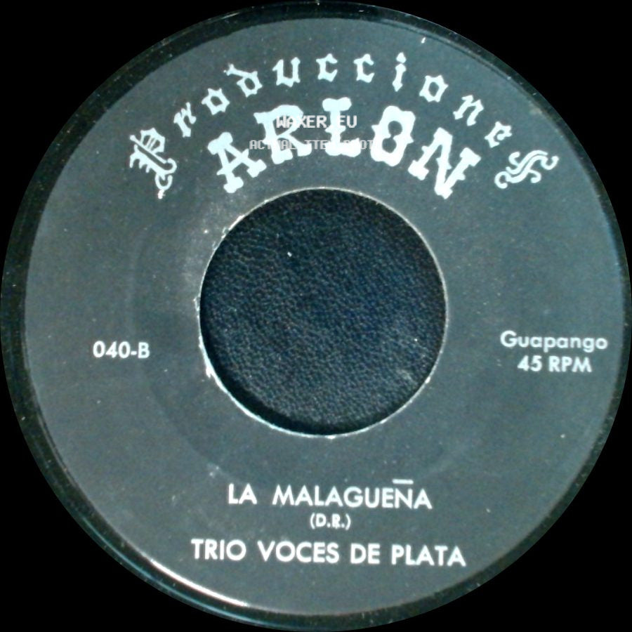 Trio Voces De Plata - Alma Llanera / La Malagueña side B
