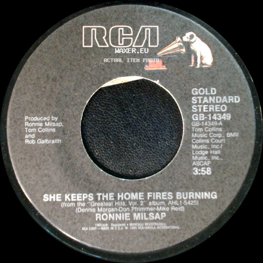 Ronnie Milsap - She Keeps The Home Fires Burning / Lost In The Fifties Tonight (In The Still Of The Night) side A