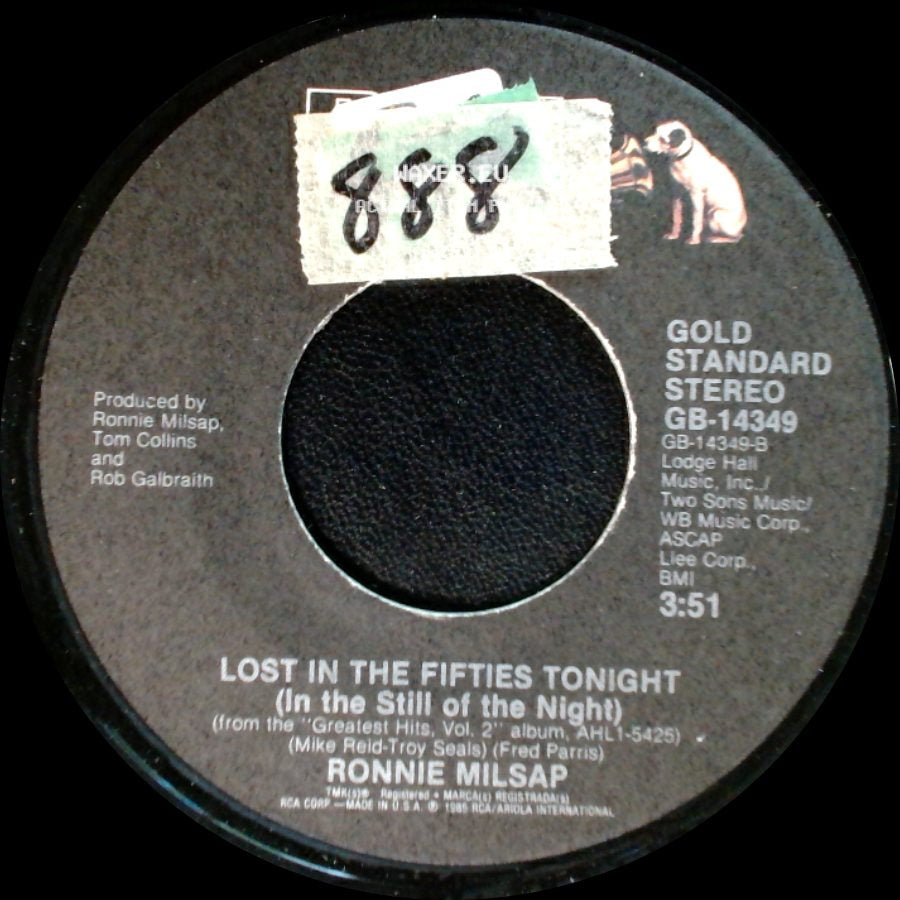 Ronnie Milsap - She Keeps The Home Fires Burning / Lost In The Fifties Tonight (In The Still Of The Night) side B