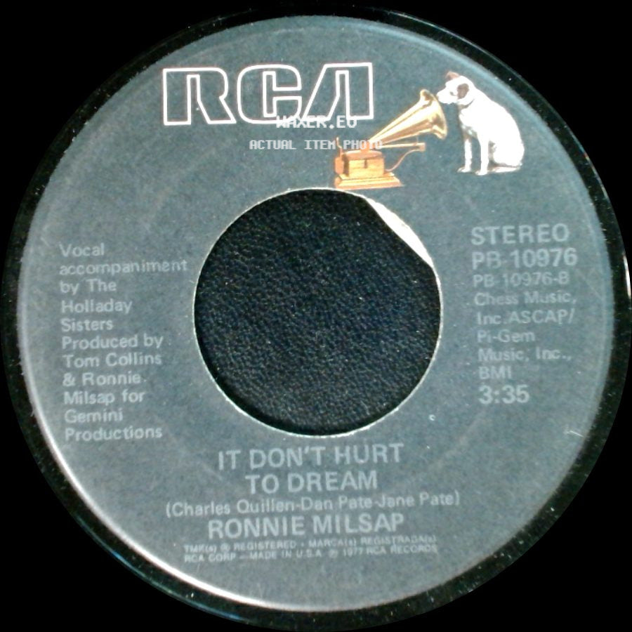 Ronnie Milsap - It Was Almost Like A Song / It Don't Hurt To Dream side B