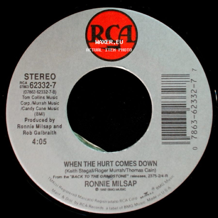 Ronnie Milsap - When The Hurt Comes Down / L. A. To The Moon side A