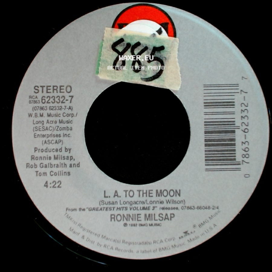 Ronnie Milsap - When The Hurt Comes Down / L. A. To The Moon side B