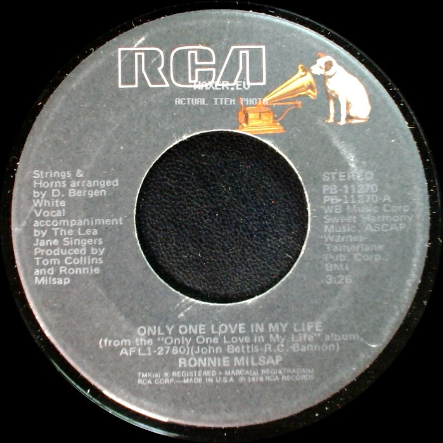 Ronnie Milsap - Only One Love In My Life / Back On My Mind Again side A