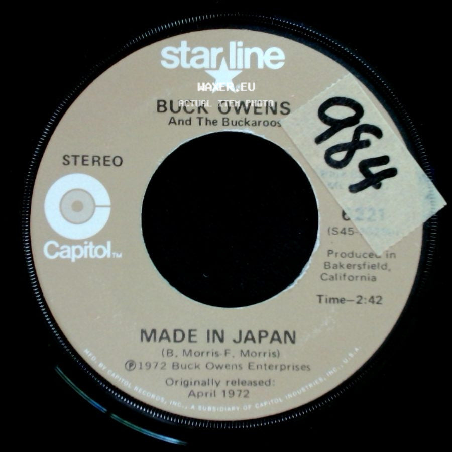 Buck Owens And The Buckaroos - Made In Japan / Ruby (Are You Mad) side A