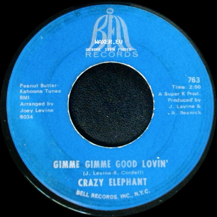 Crazy Elephant - Gimme Gimme Good Lovin' / Dark Part Of My Mind side A