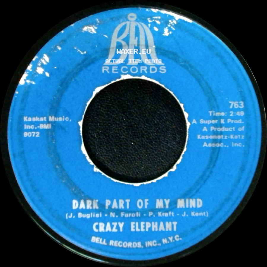 Crazy Elephant - Gimme Gimme Good Lovin' / Dark Part Of My Mind side B