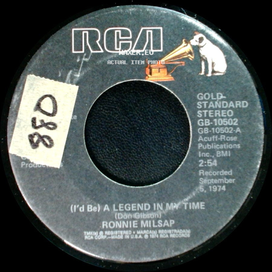 Ronnie Milsap - (I'd Be) A Legend In My Time / The Biggest Lie side A