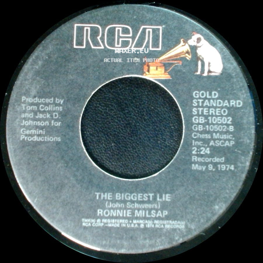 Ronnie Milsap - (I'd Be) A Legend In My Time / The Biggest Lie side B