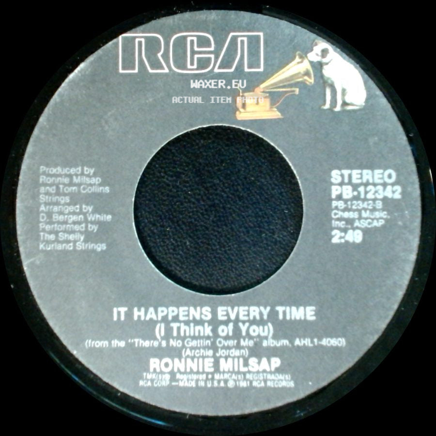 Ronnie Milsap - I Wouldn't Have Missed It For The World / It Happens Every Time (I Think Of You) side B