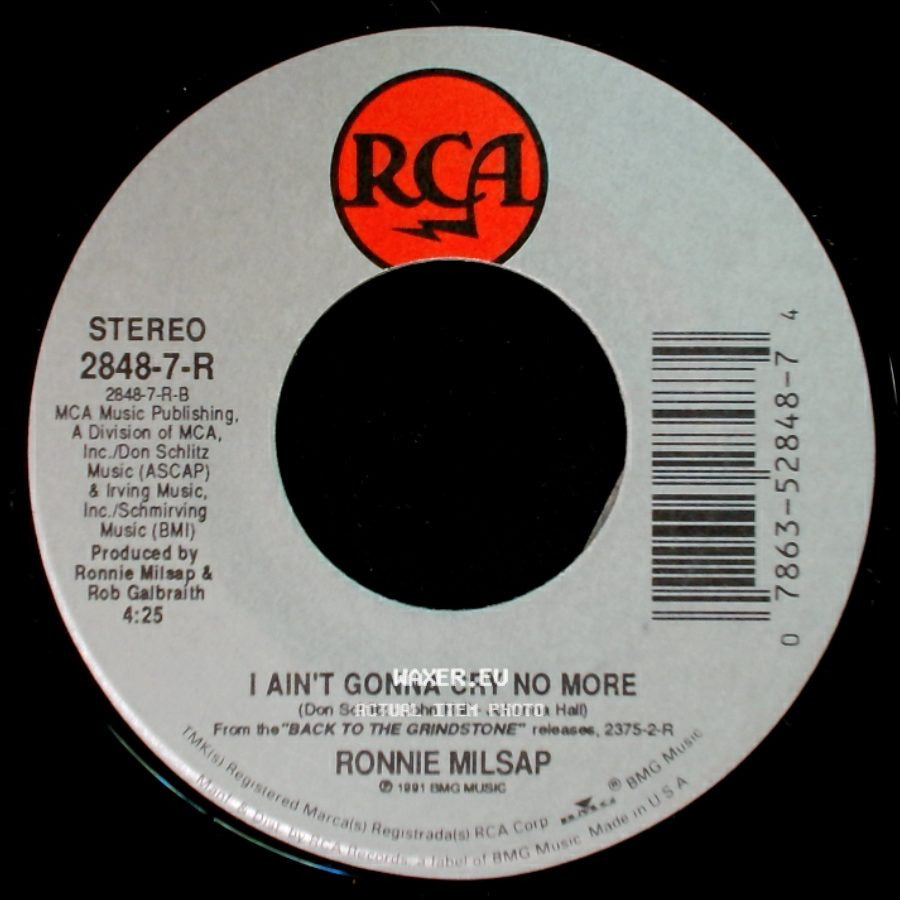 Ronnie Milsap - I Ain't Gonna Cry No More / Since I Don't Have You side A