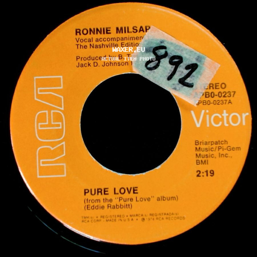 Ronnie Milsap - Pure Love / Love The Second Time Around side A