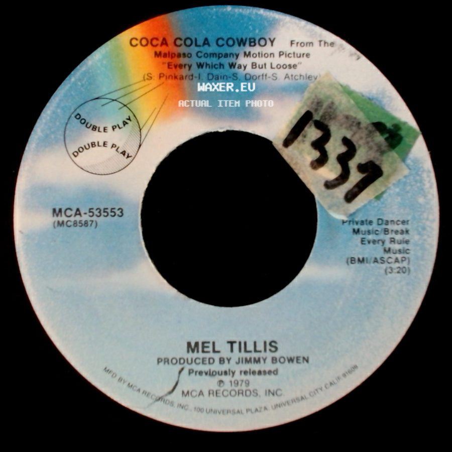 Mel Tillis - Coca Cola Cowboy / In The Middle Of The Night side A