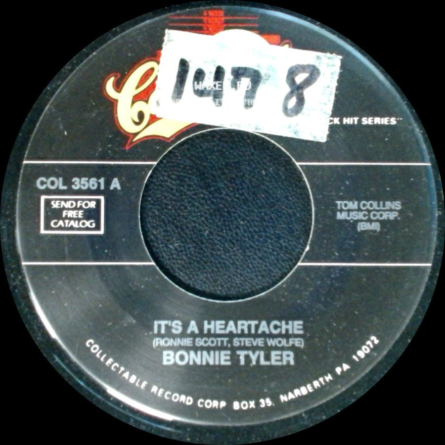 Bonnie Tyler - It's A Heartache / My Guns Are Loaded side A