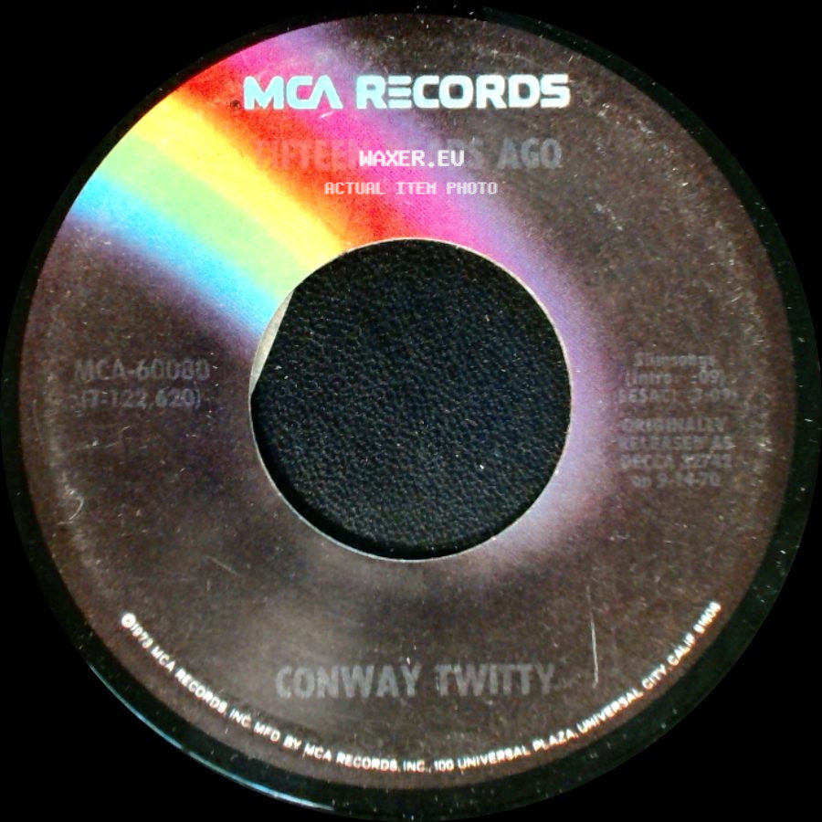 Conway Twitty - Fifteen Years Ago / Unknown Title B side A