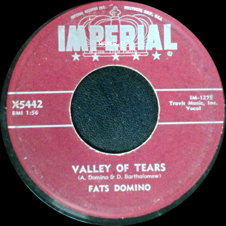 Fats Domino - It's You I Love / Valley Of Tears side B