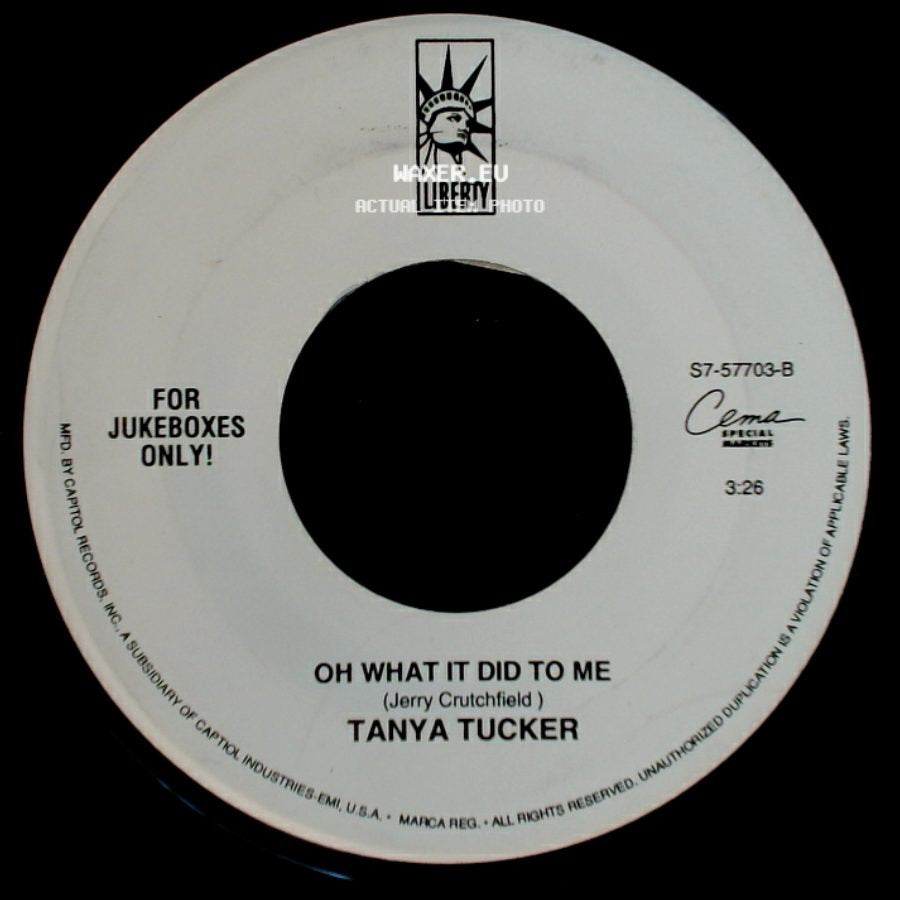 Tanya Tucker - Oh What It Did To Me / Some Kind Of Trouble side A