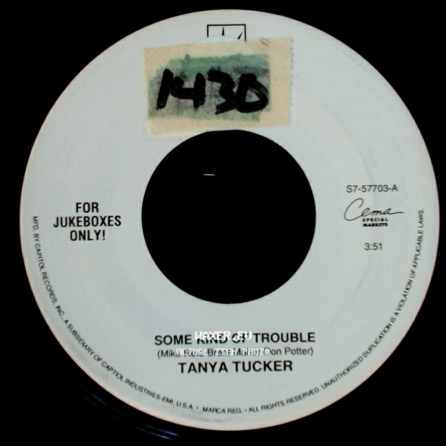 Tanya Tucker - Oh What It Did To Me / Some Kind Of Trouble side B