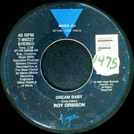 Roy Orbison - She's A Mystery To Me / Dream Baby side B