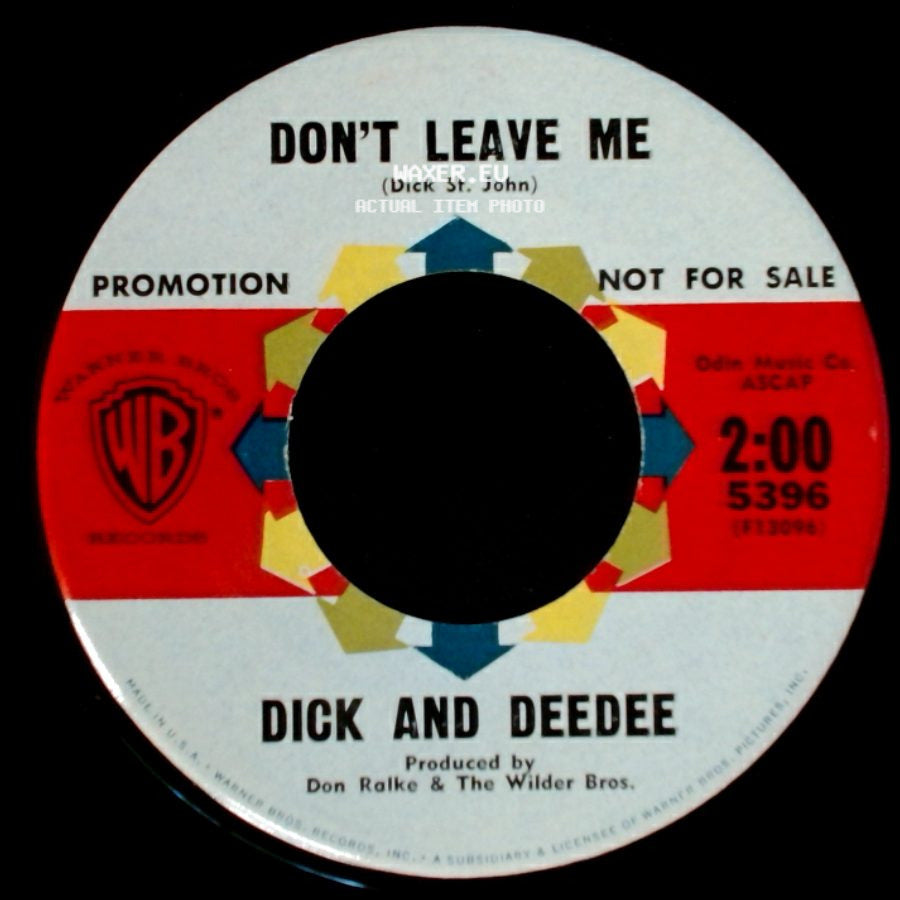 Dick And Deedee - Turn Around / Don't Leave Me side B