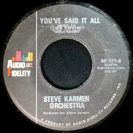 Steve Karmen Orchestra - You've Said It All (Tuba Version) / You've Said It All side A