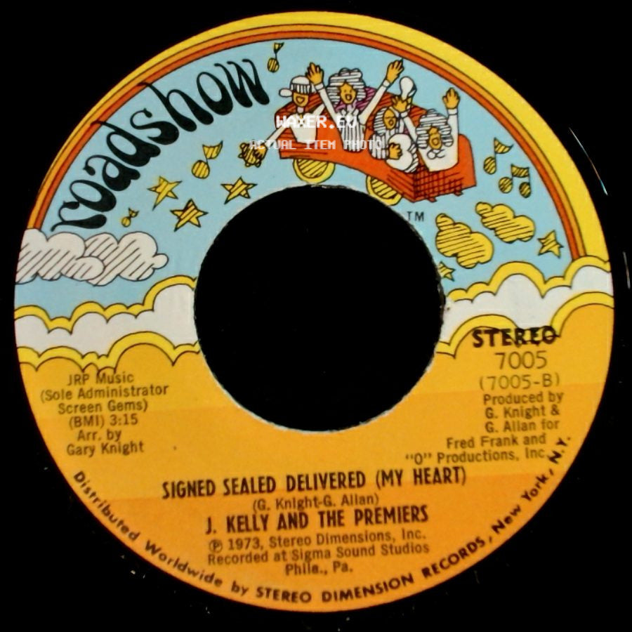 J. Kelly And The Premiers - She Calls Me Baby / Signed Sealed Delivered (My Heart) side B