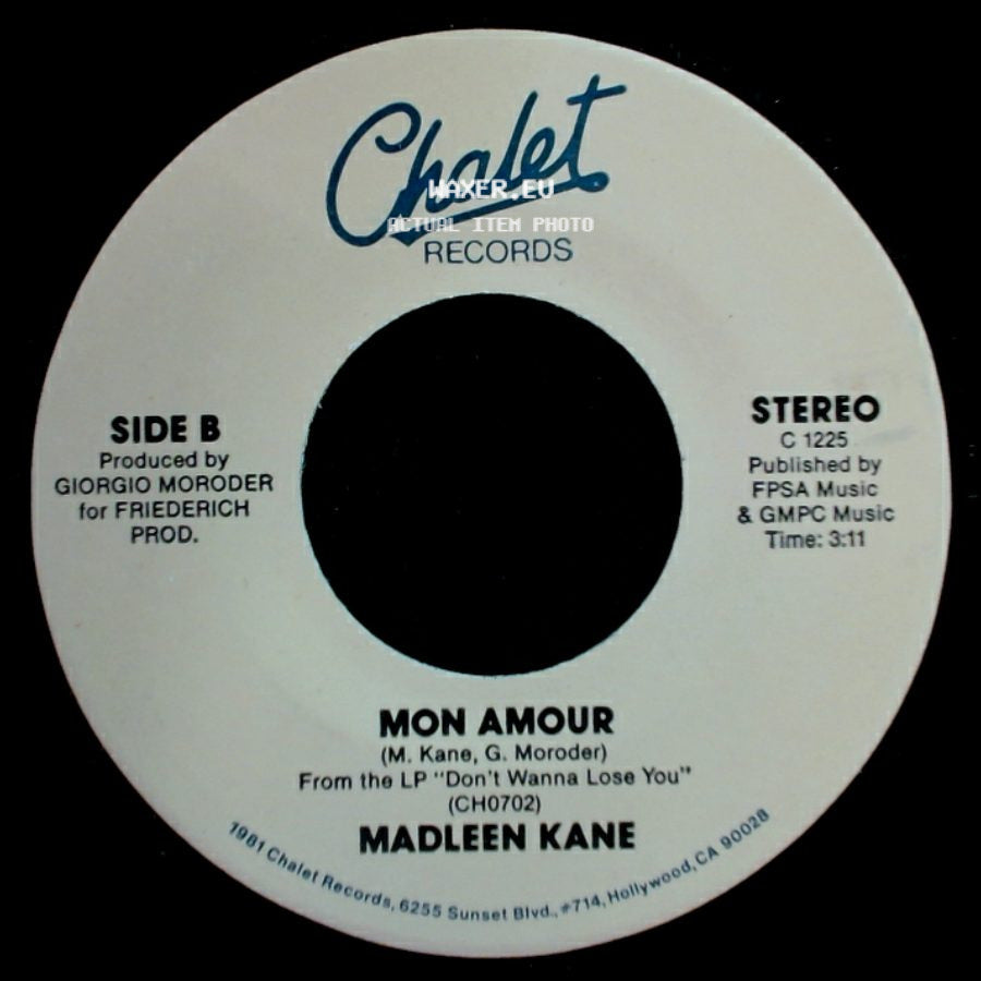 Madleen Kane - You Can / Mon Amour side B