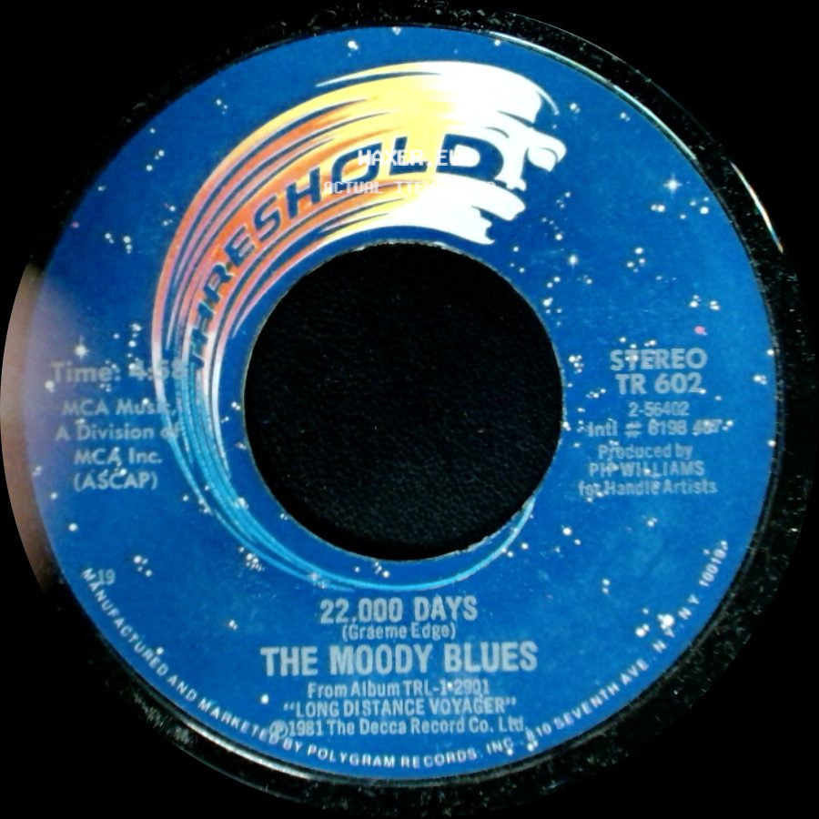 The Moody Blues - The Voice / 22,000 Days side B