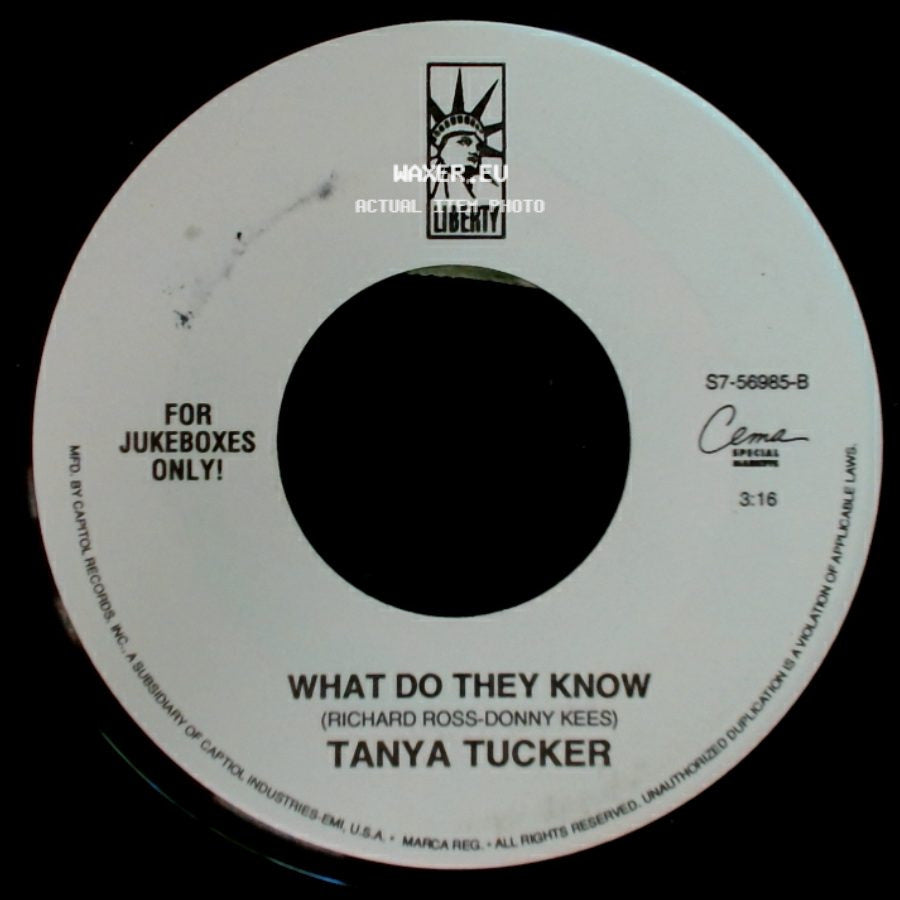 Tanya Tucker - Tell Me About It / What Do They Know side B