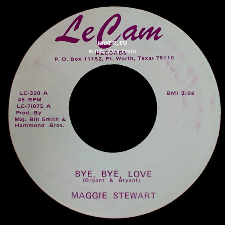 Maggie Stewart - Bye, Bye, Love / Black Velvet side A