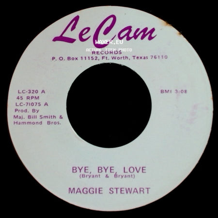 Maggie Stewart - Bye, Bye, Love / Black Velvet side A